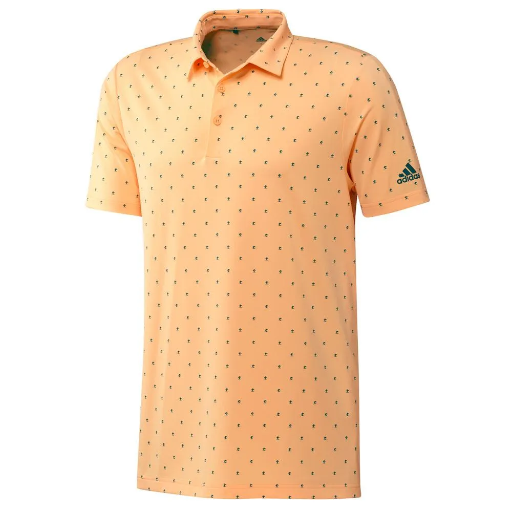 adidas Mens Ultimate365 Pine Print Polo