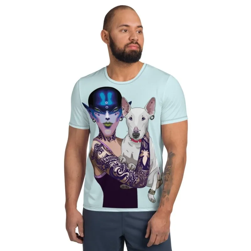 All-Over Print Men's Athletic T-shirt - Avatar Dogowner