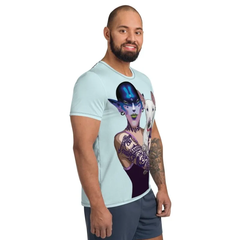 All-Over Print Men's Athletic T-shirt - Avatar Dogowner