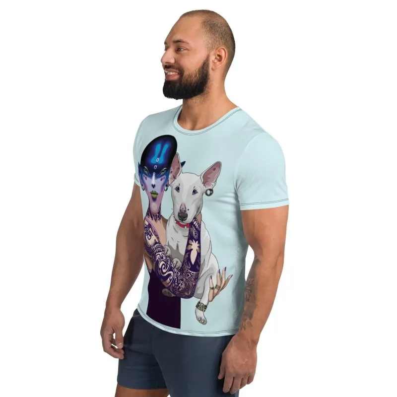 All-Over Print Men's Athletic T-shirt - Avatar Dogowner