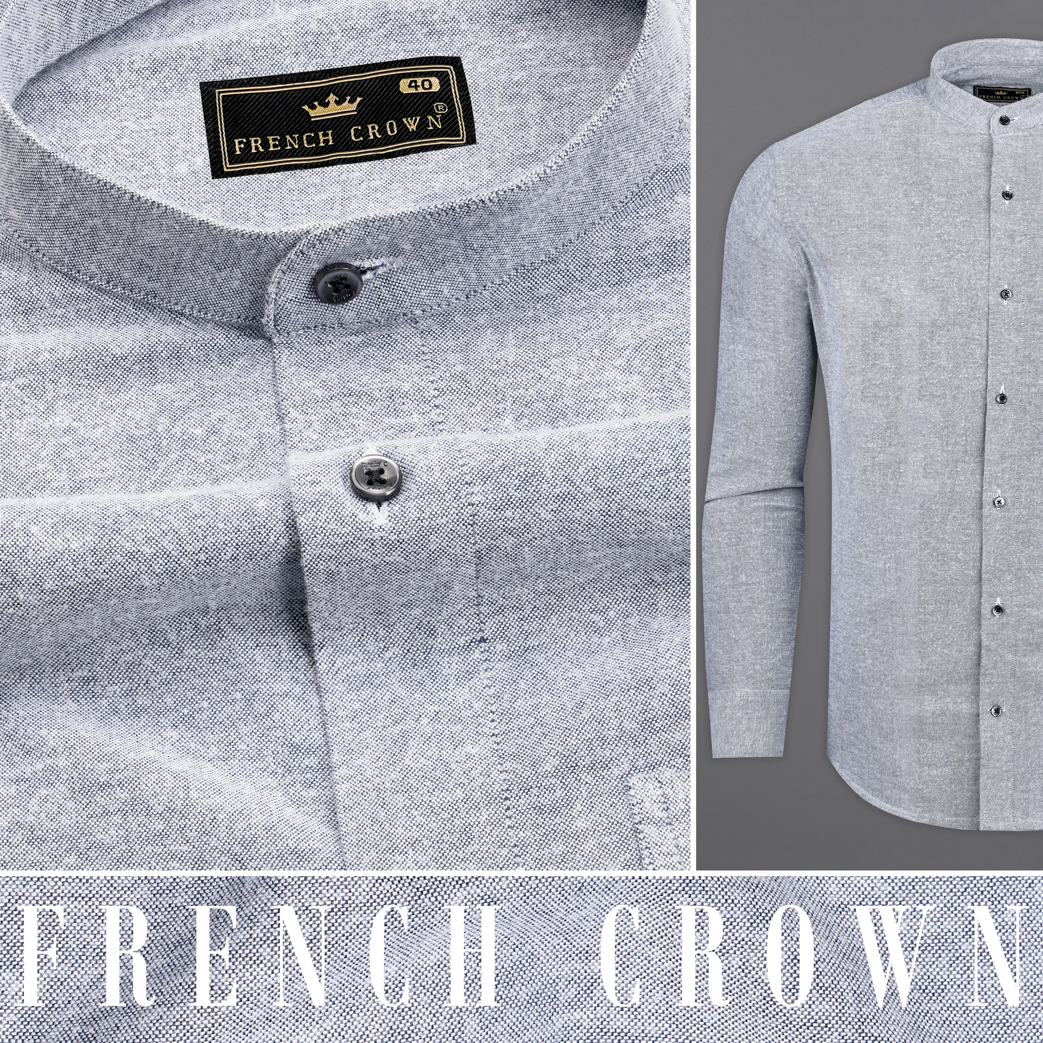 Aluminum Gray Royal Oxford Shirt