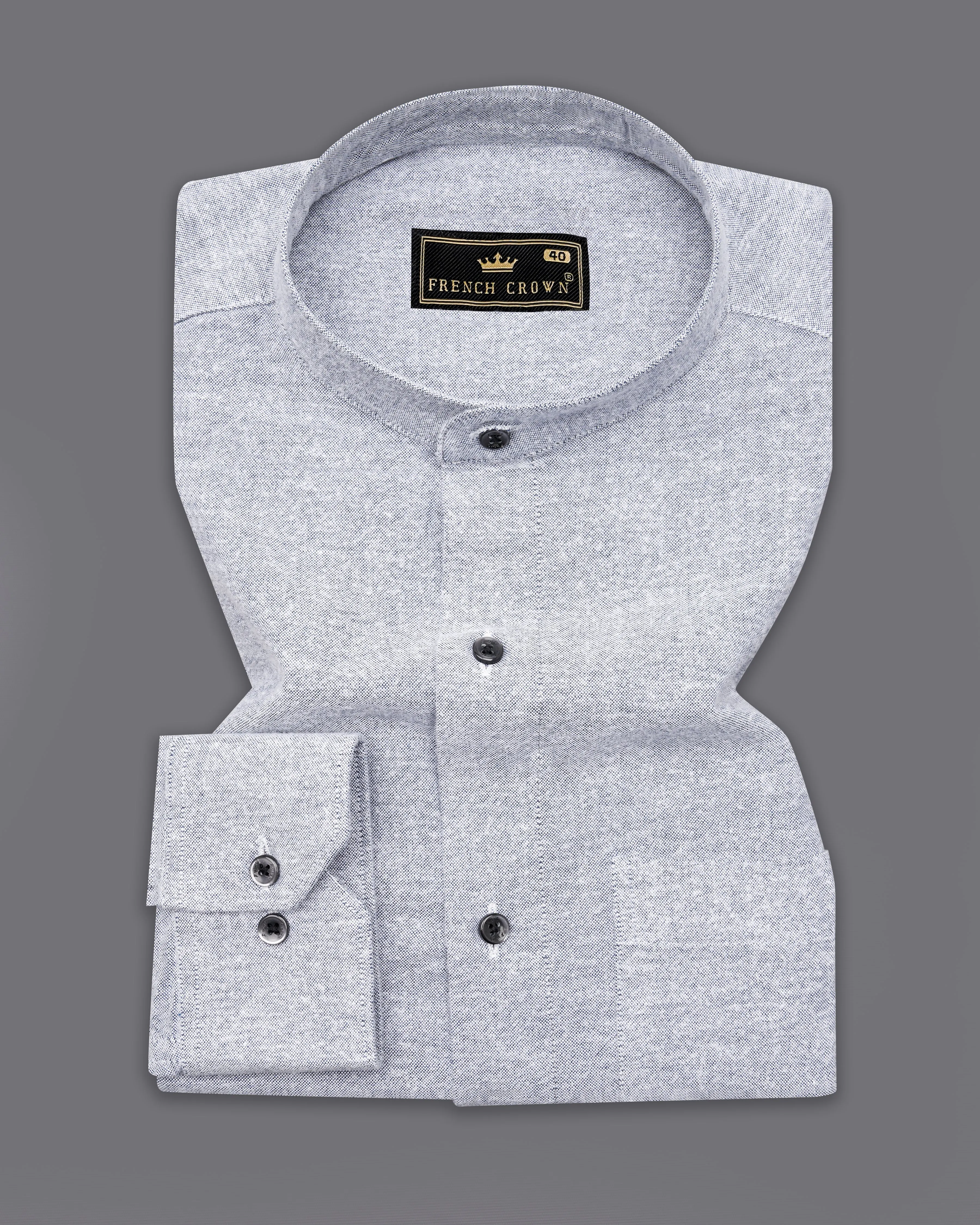 Aluminum Gray Royal Oxford Shirt