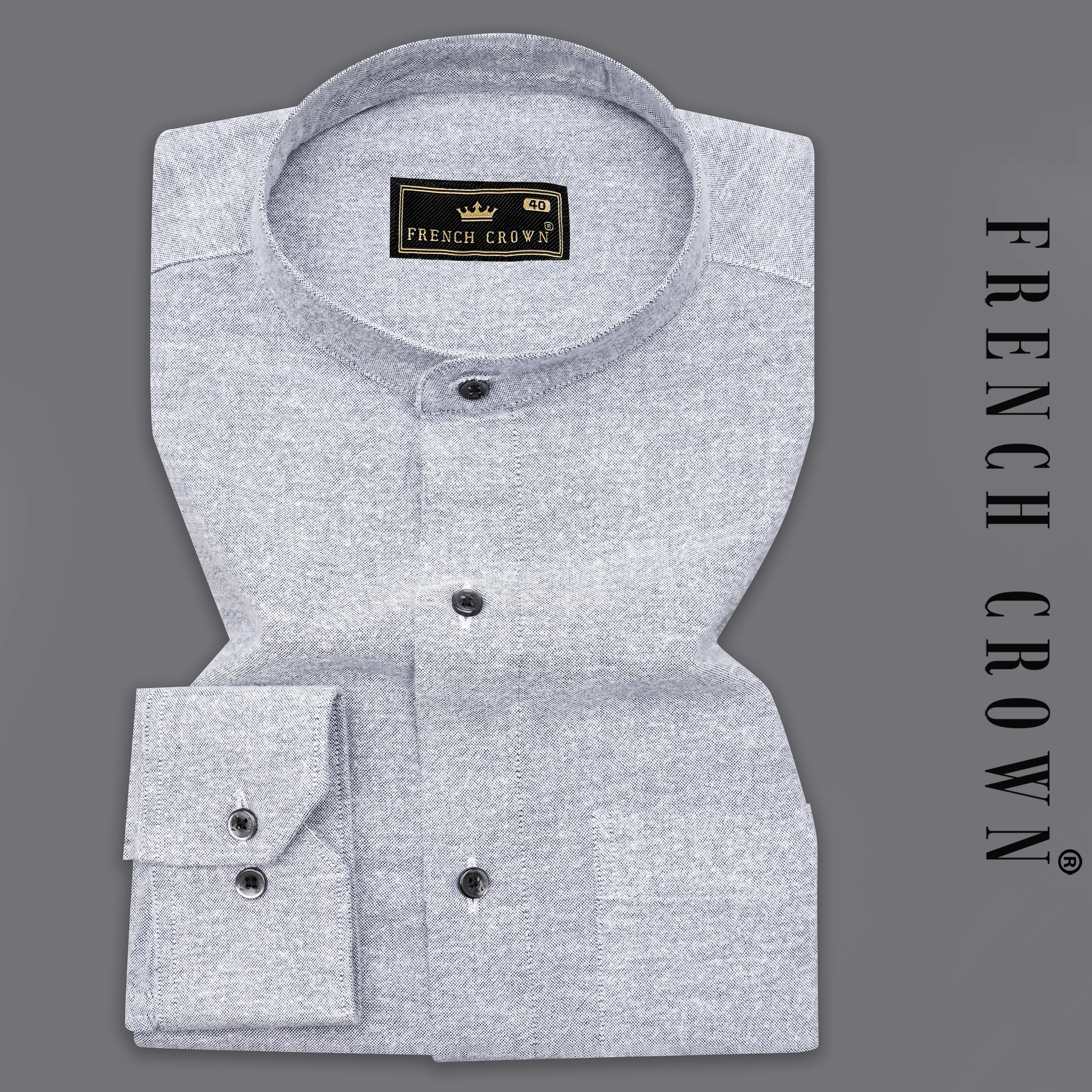 Aluminum Gray Royal Oxford Shirt