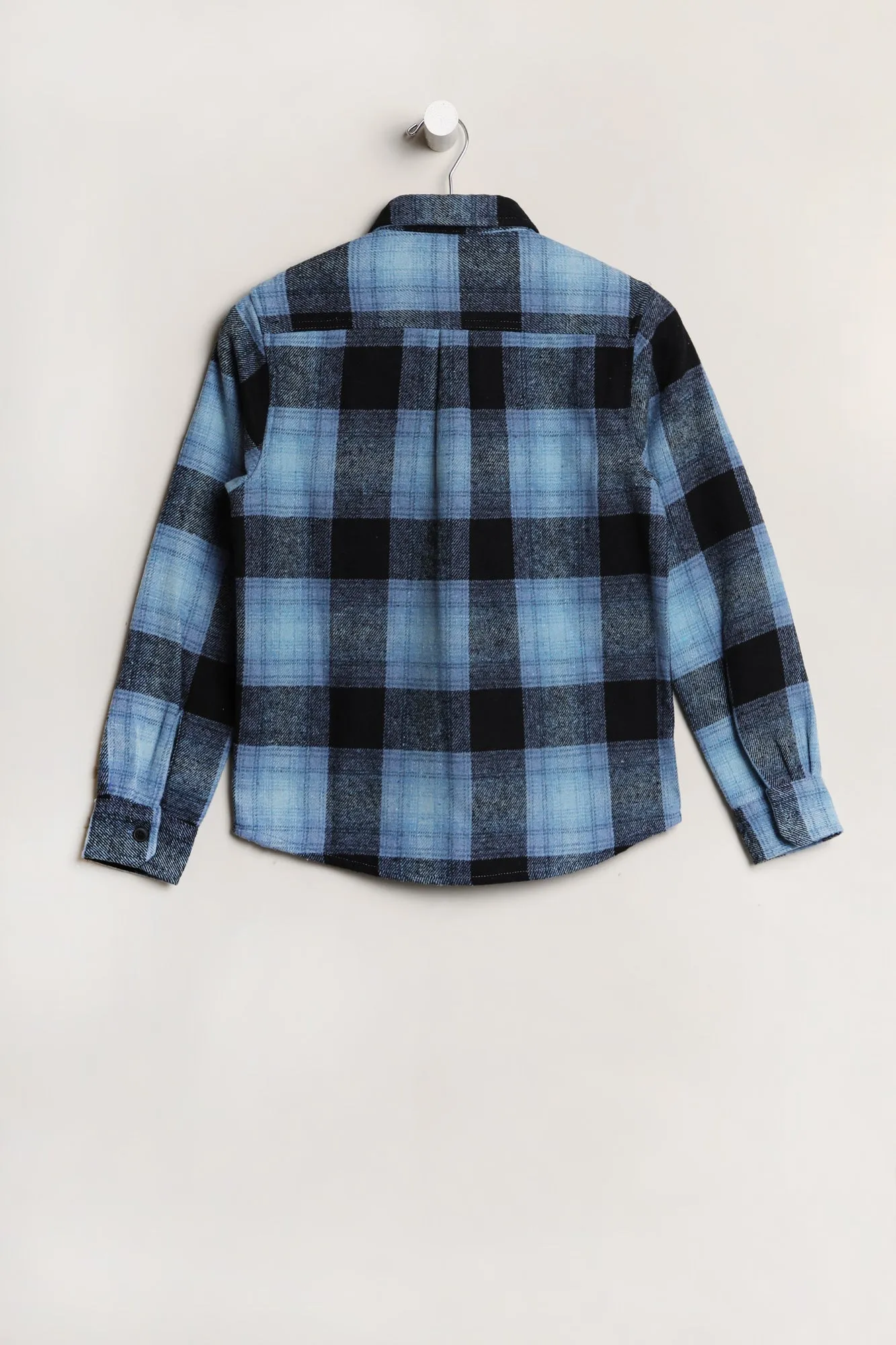 Amnesia Youth Flannel Plaid Button-Up