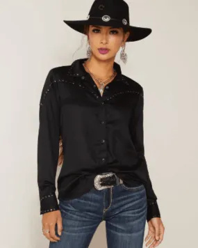 Ariat Women's Black Rhonda Long Sleeve Western Shirt 10047368