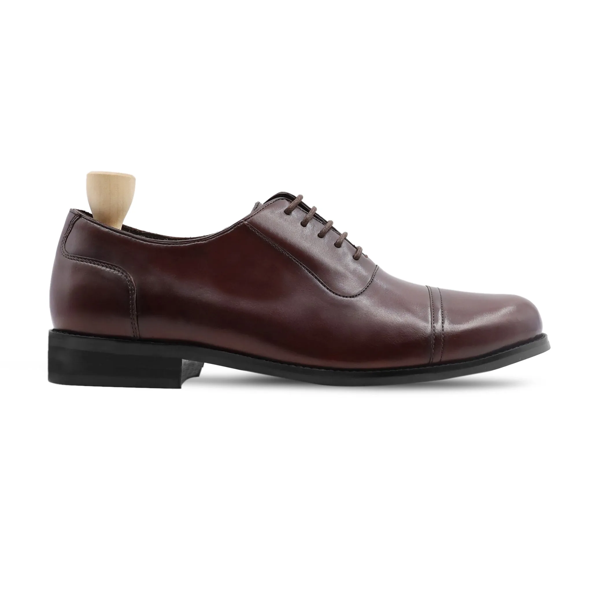 Atlanta - Men's Dark Brown Calf Leather Oxford Shoe