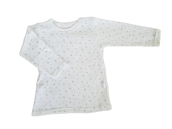 Baby T-Shirt with grey stars