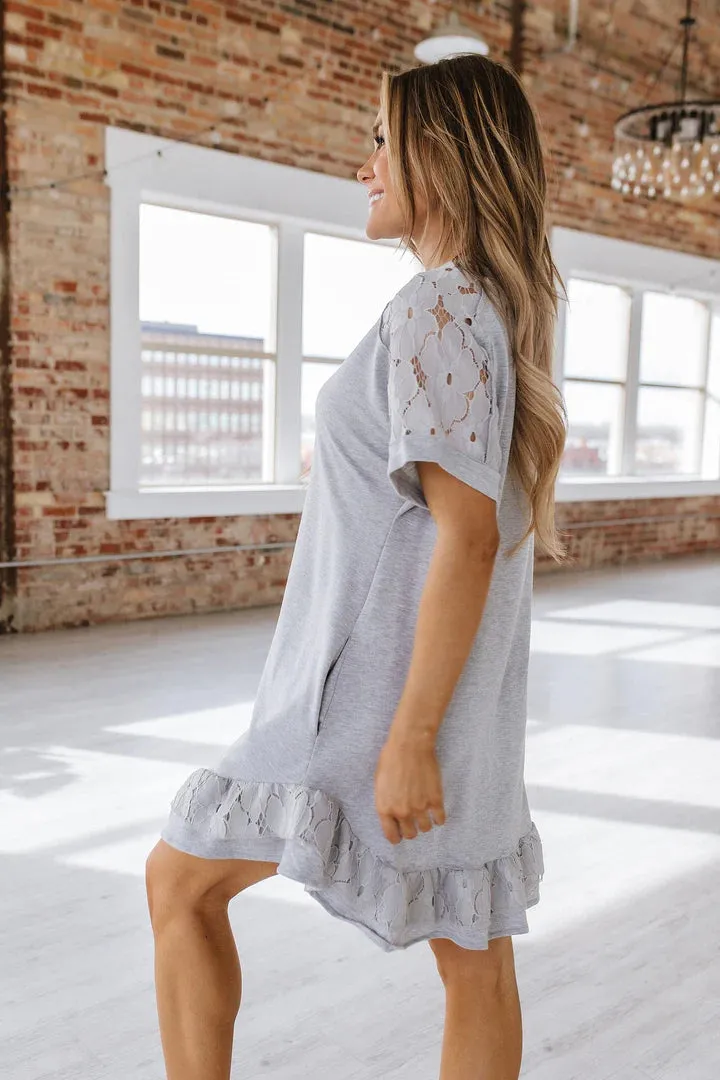 Beck Lace T-Shirt Dress