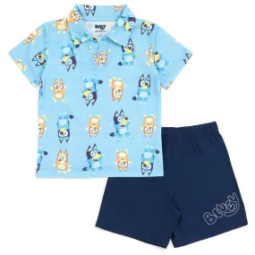 Bluey Polo Shirt and Shorts