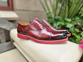 Burnished Cap Toe Oxford