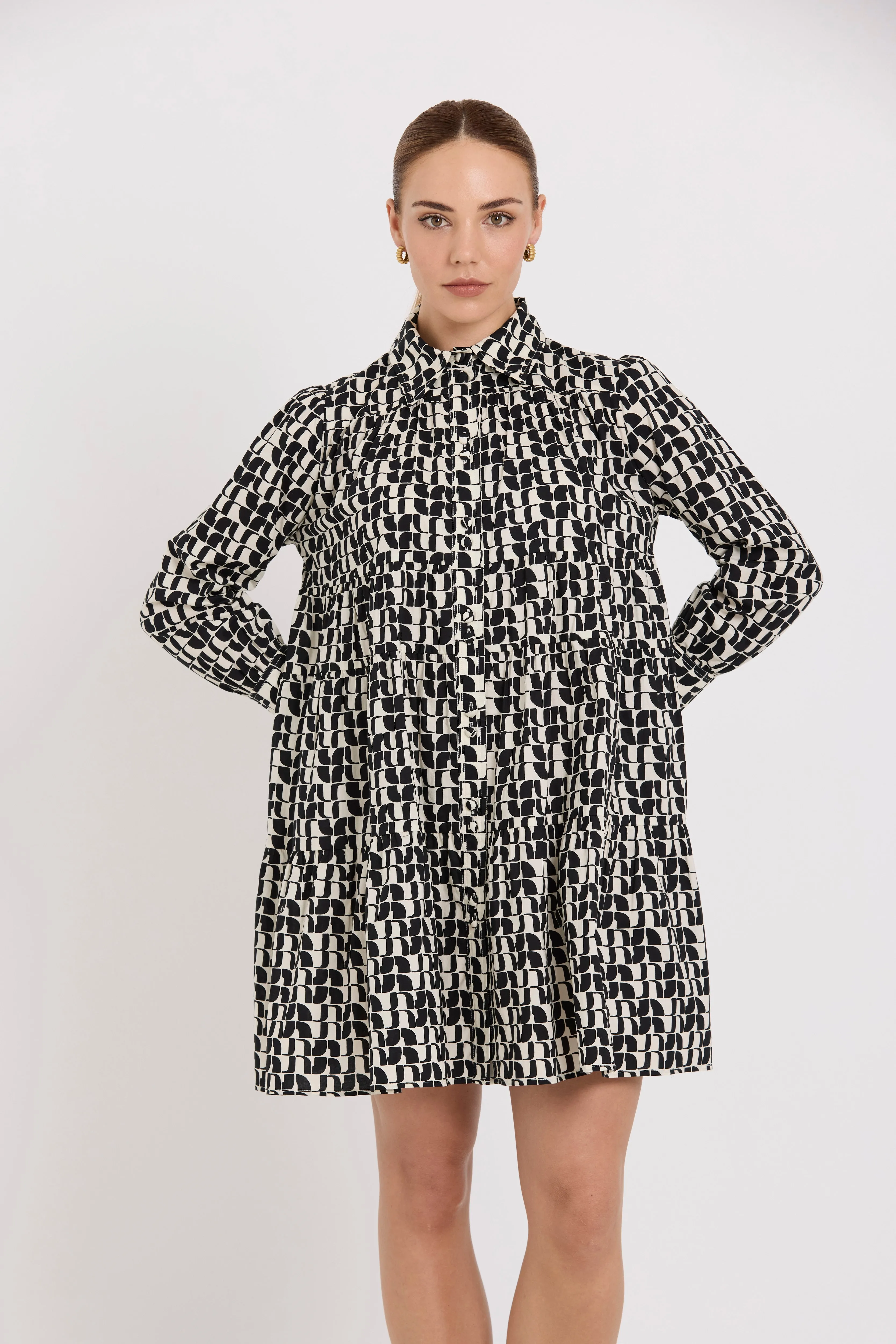 Camila Mini Dress | Flagwork Print