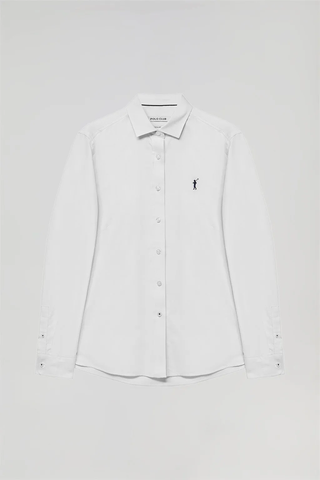 Camisa Oxford Regular fit blanca con logo Rigby Go