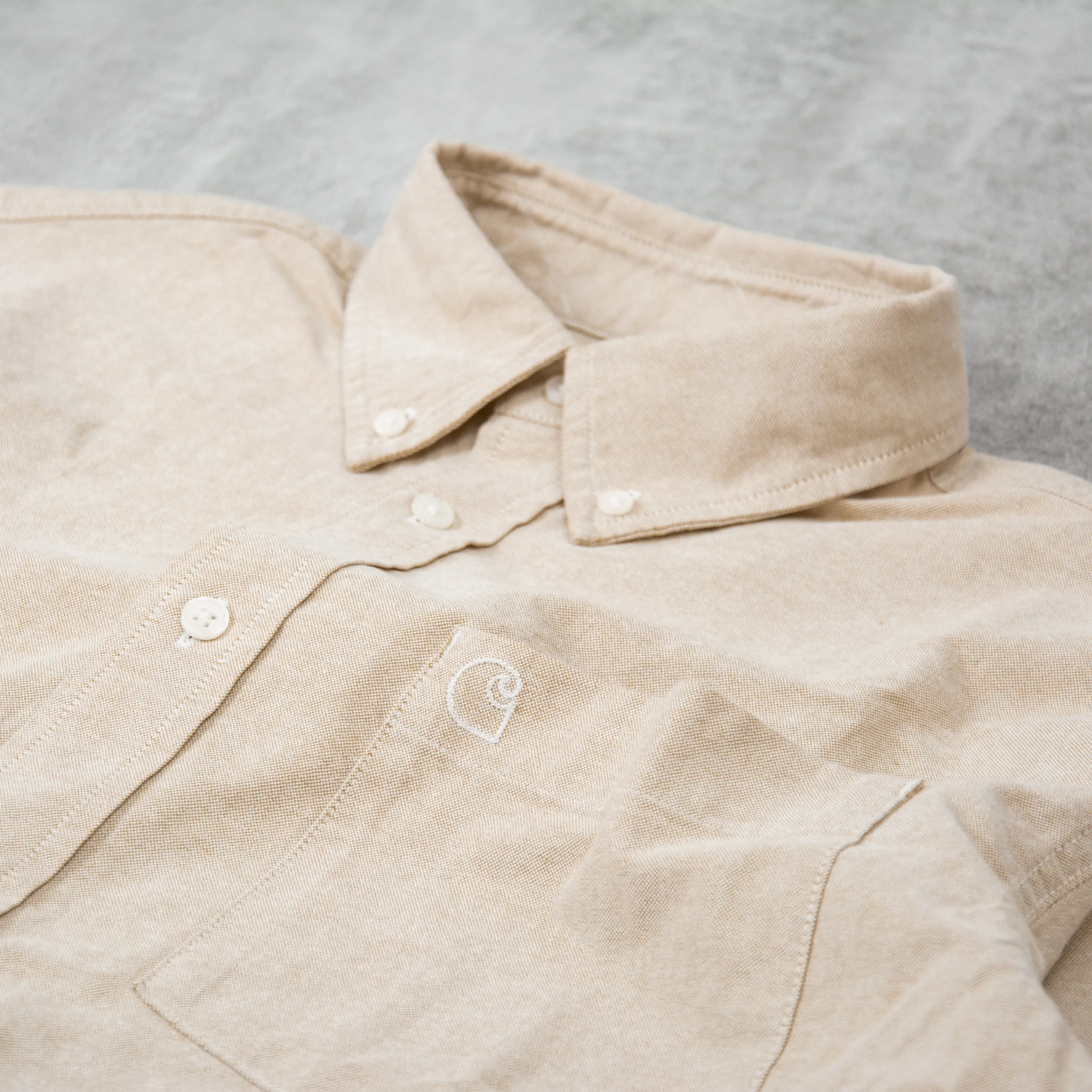 Carhartt WIP Braxton S/S Shirt - Agate / Wax