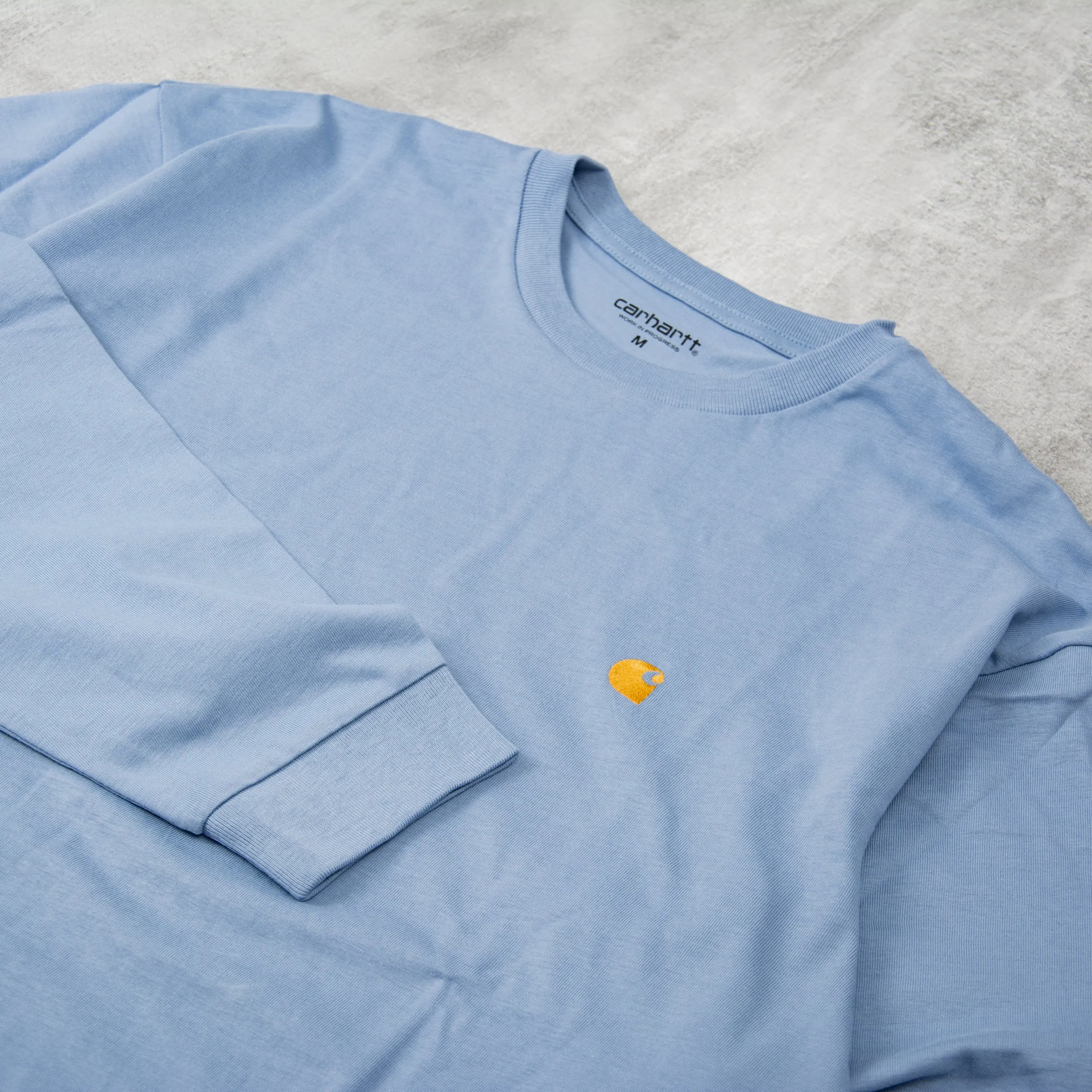 Carhartt WIP Chase L/S Tee - Charm Blue