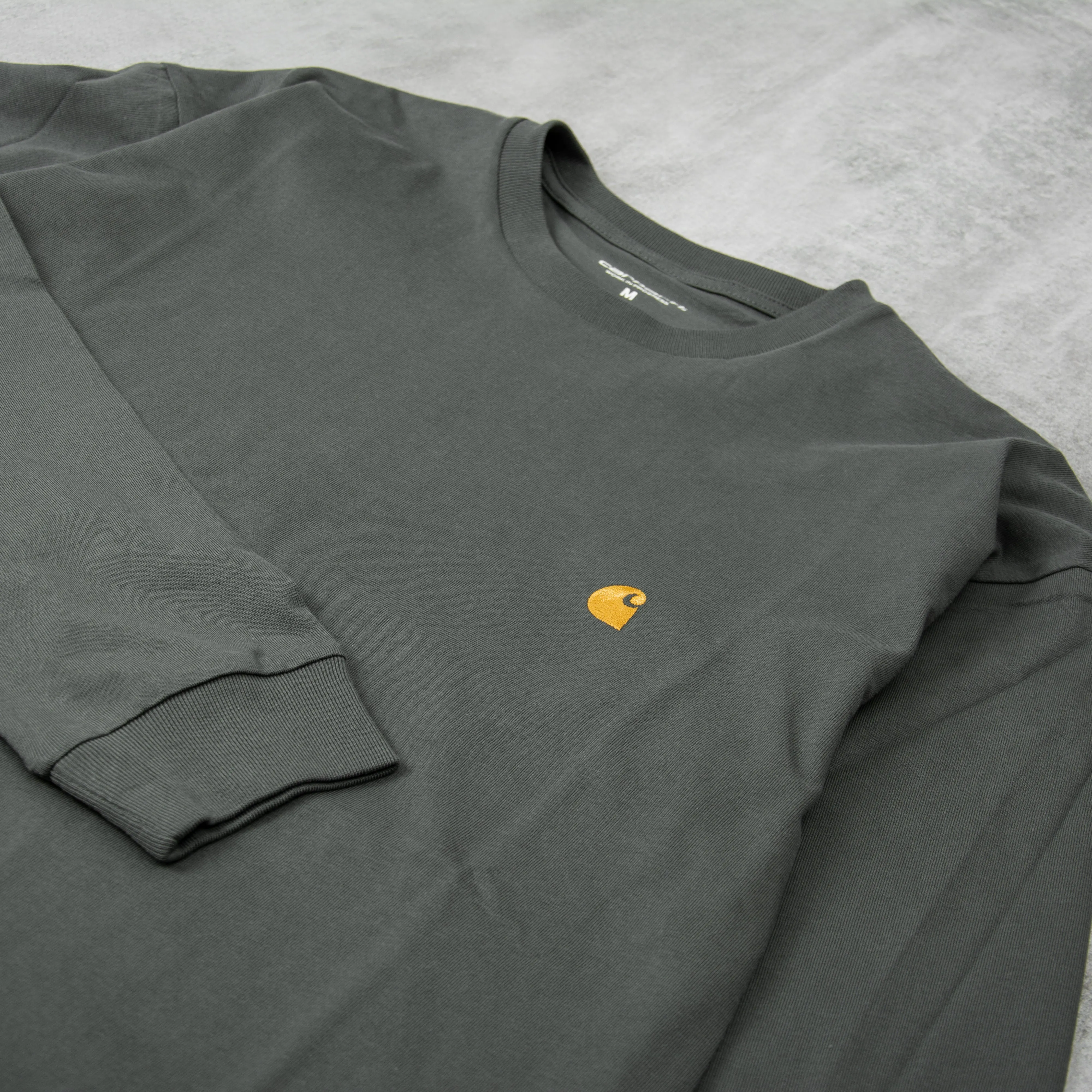 Carhartt WIP Chase L/S Tee - Jura / Gold