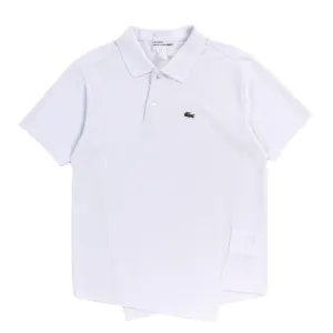 COMME DES GARCONS SHIRT T015 LACOSTE TWISTED POLO WHITE