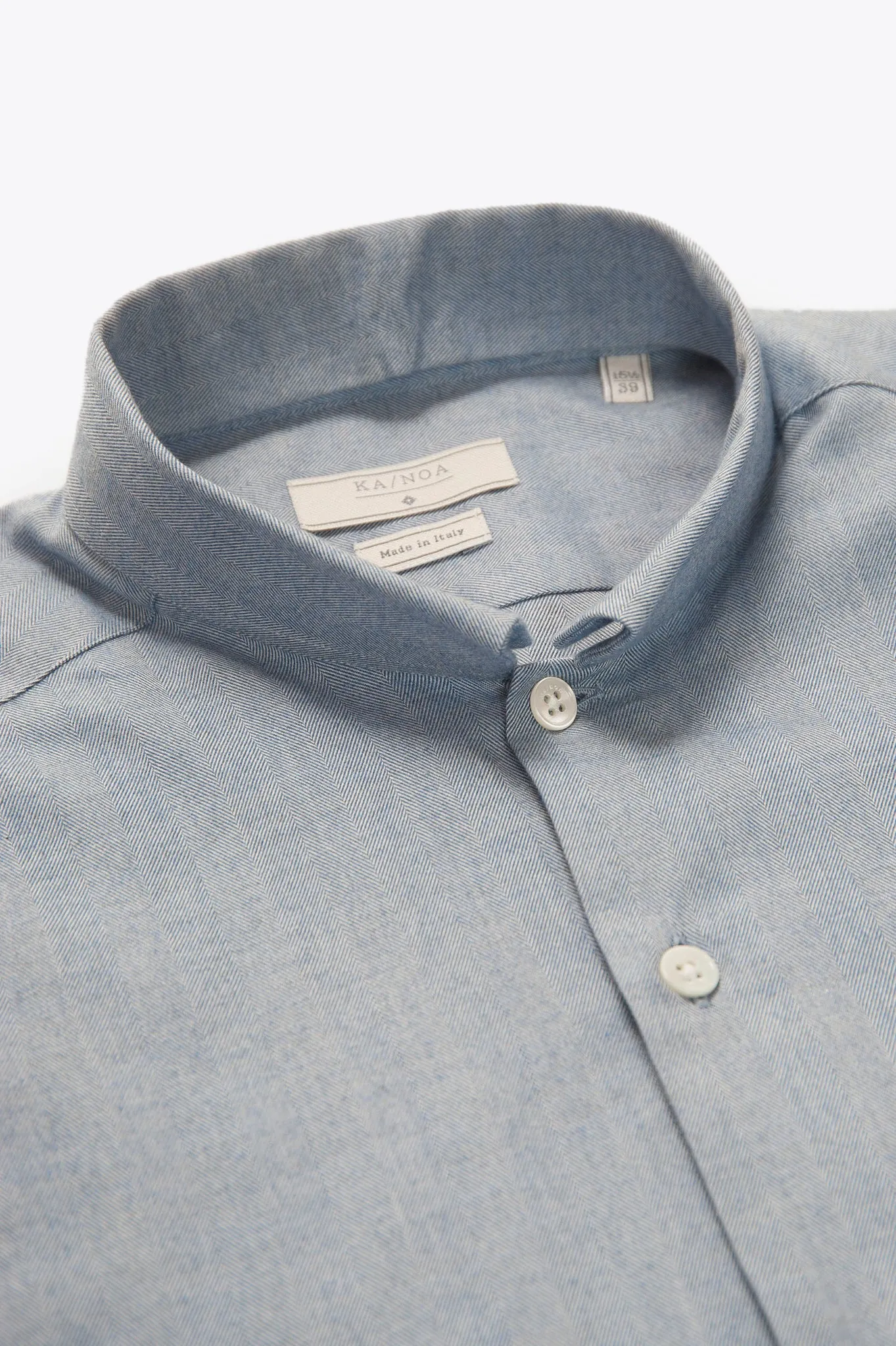 Conrad shirt Soft Herringbone (sky blue)