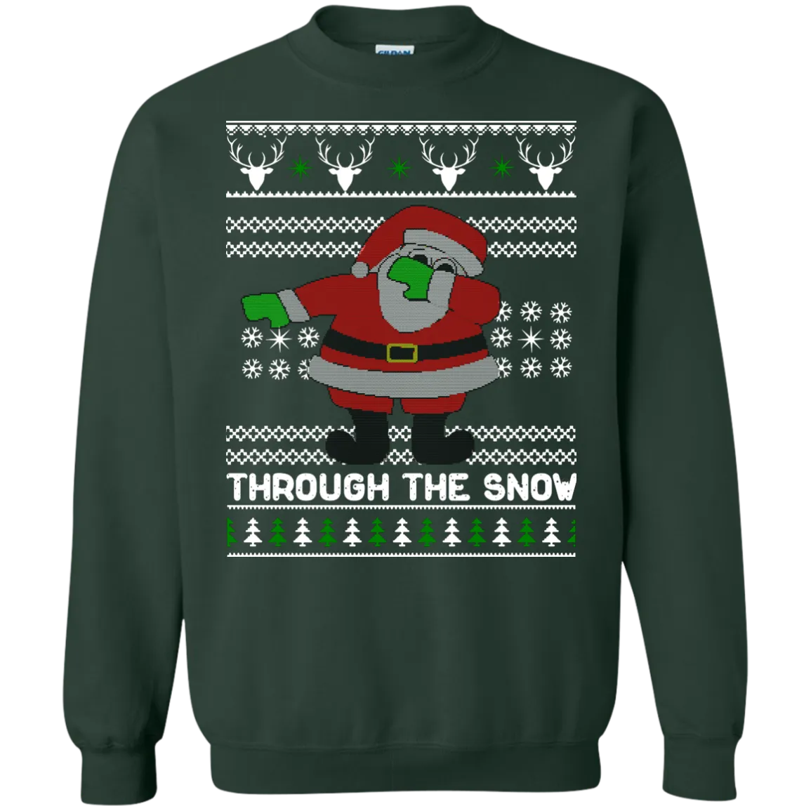 Dabbing Through The Snow Funny Christmas Sweater, T-shirt