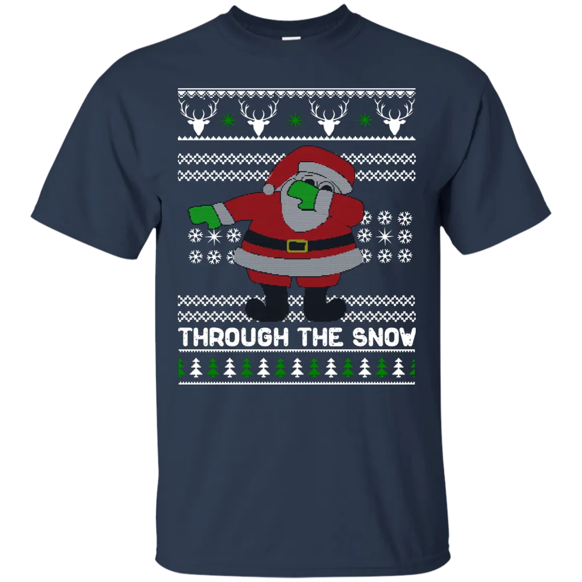 Dabbing Through The Snow Funny Christmas Sweater, T-shirt