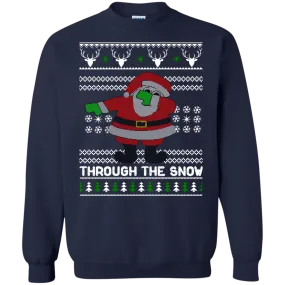 Dabbing Through The Snow Funny Christmas Sweater, T-shirt