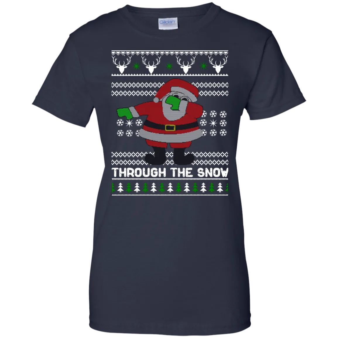 Dabbing Through The Snow Funny Christmas Sweater, T-shirt