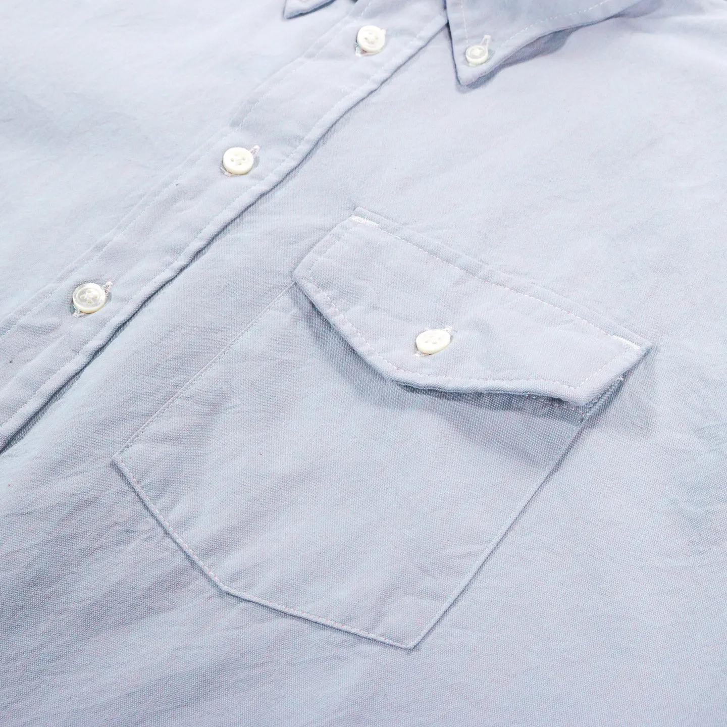 ENGINEERED GARMENTS IVY BD SHIRT BLUE COTTON IRIDESCENT