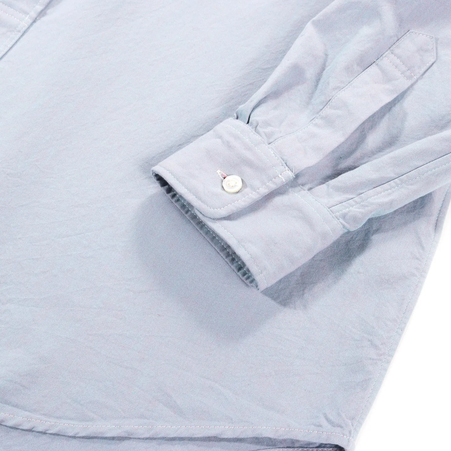 ENGINEERED GARMENTS IVY BD SHIRT BLUE COTTON IRIDESCENT