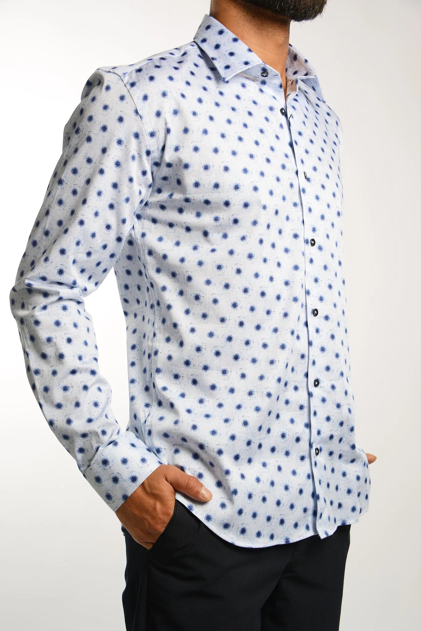 EURO SATEEN LS SPORT SHIRT