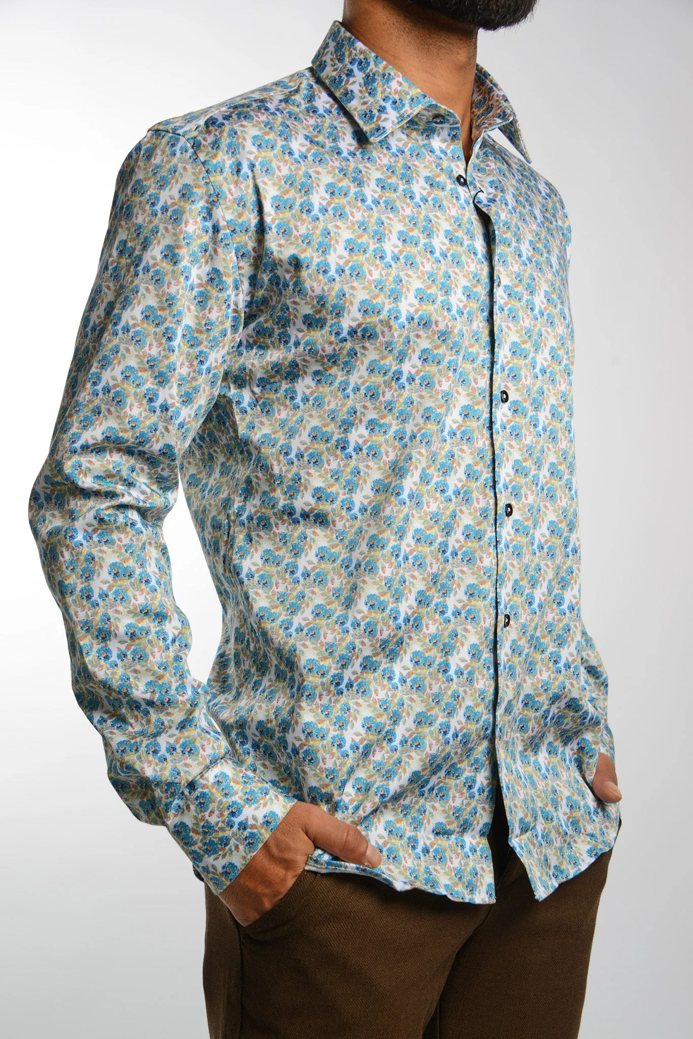 EURO SATEEN LS SPORT SHIRT