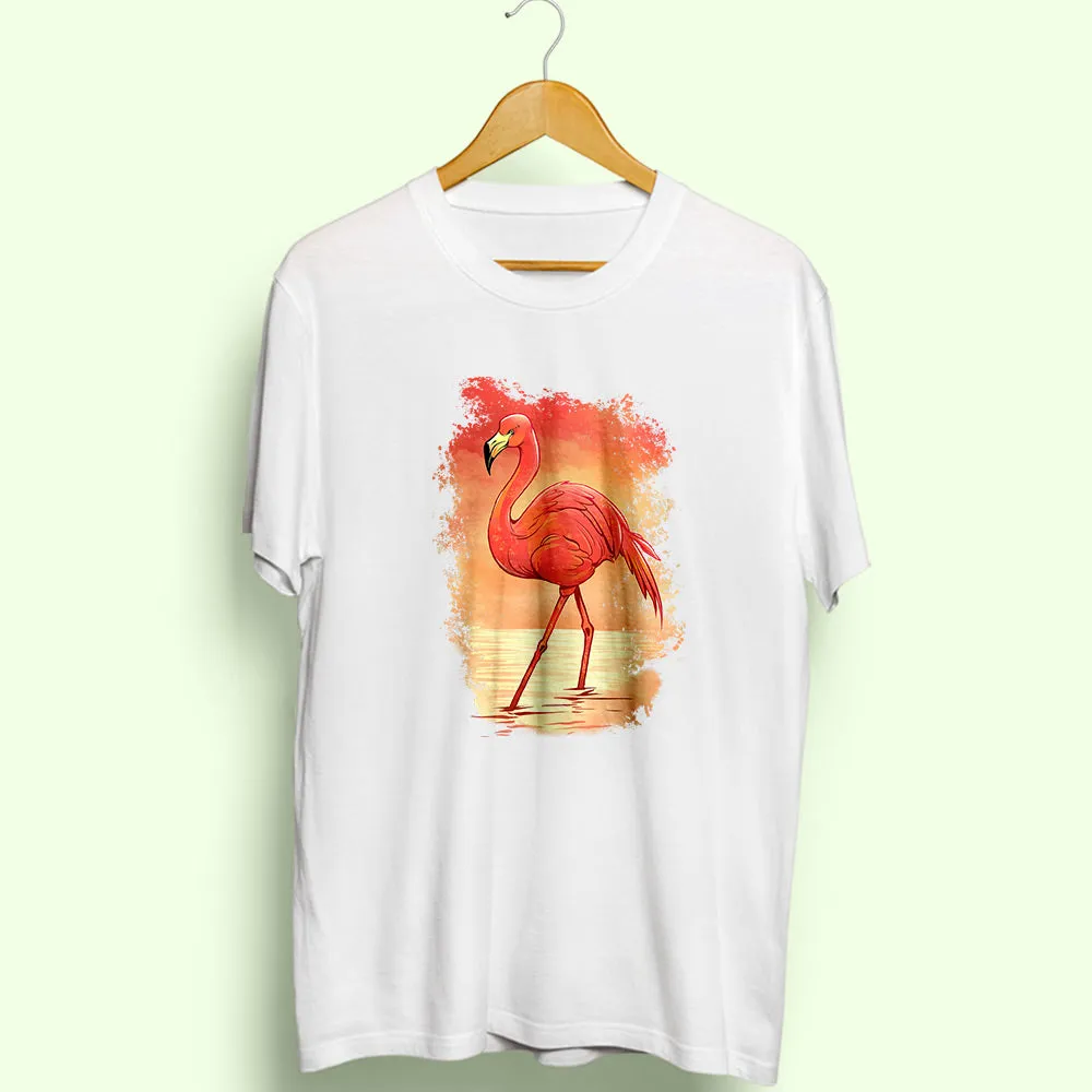 Flamingo Half Sleeve T-Shirt