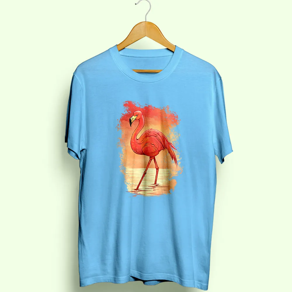 Flamingo Half Sleeve T-Shirt