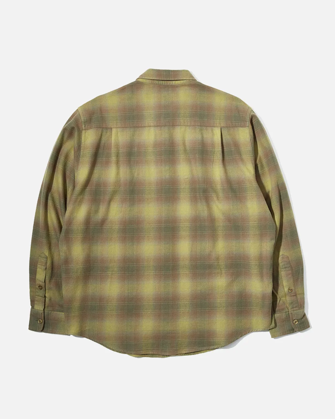 Flannel Check Shirt - Olive