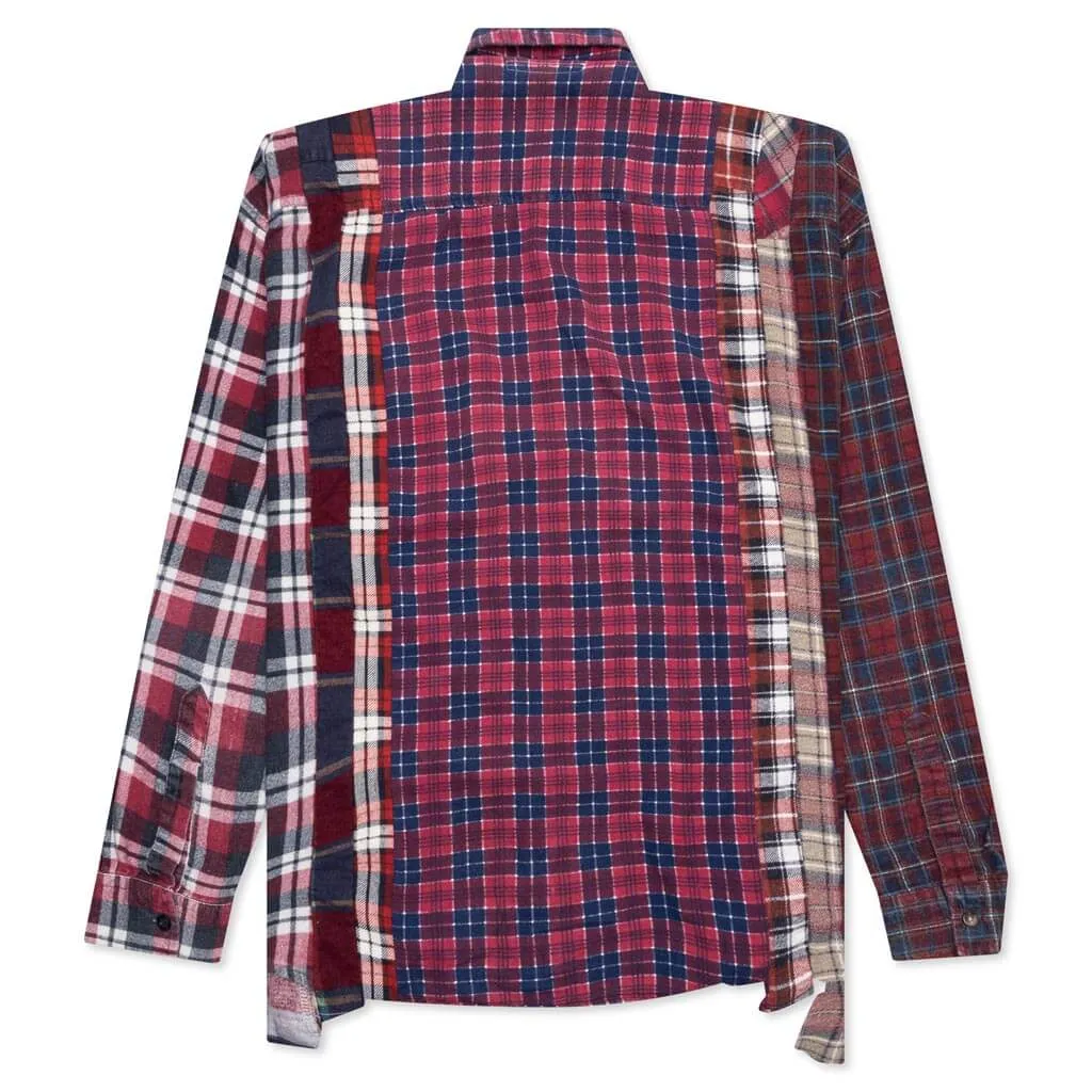 Flannel Shirt 7 Cuts Wide Shirt - Assorted