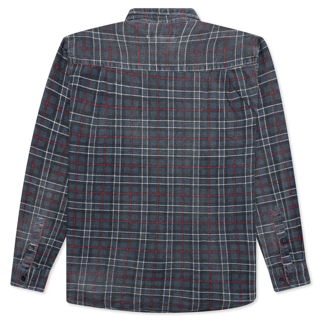 Flannel Shirt Ribbon Reflection Shirt - Assorted