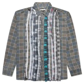 Flannel Shirt Ribbon Reflection Shirt - Assorted