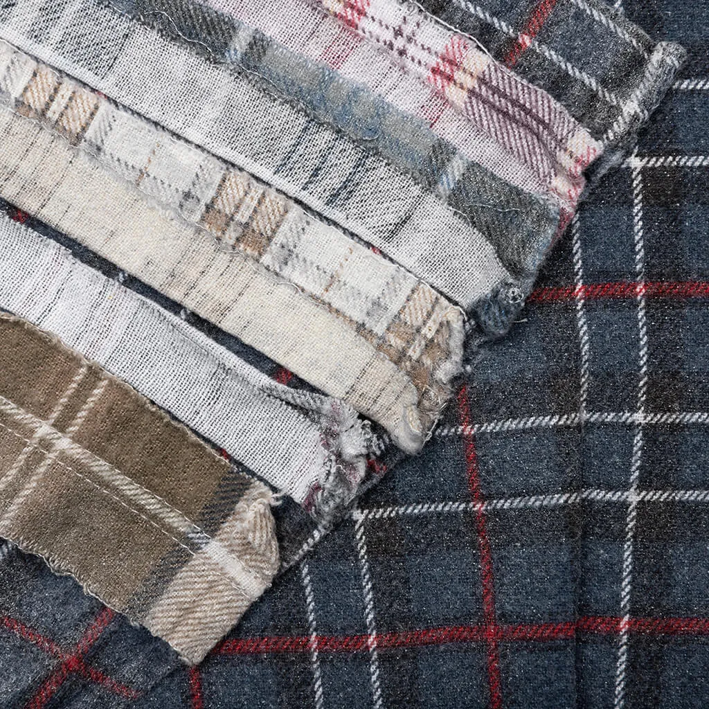 Flannel Shirt Ribbon Reflection Shirt - Assorted