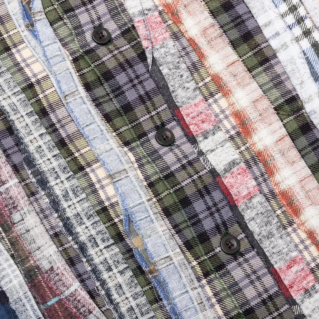 Flannel Shirt Ribbon Shirt - Assorted