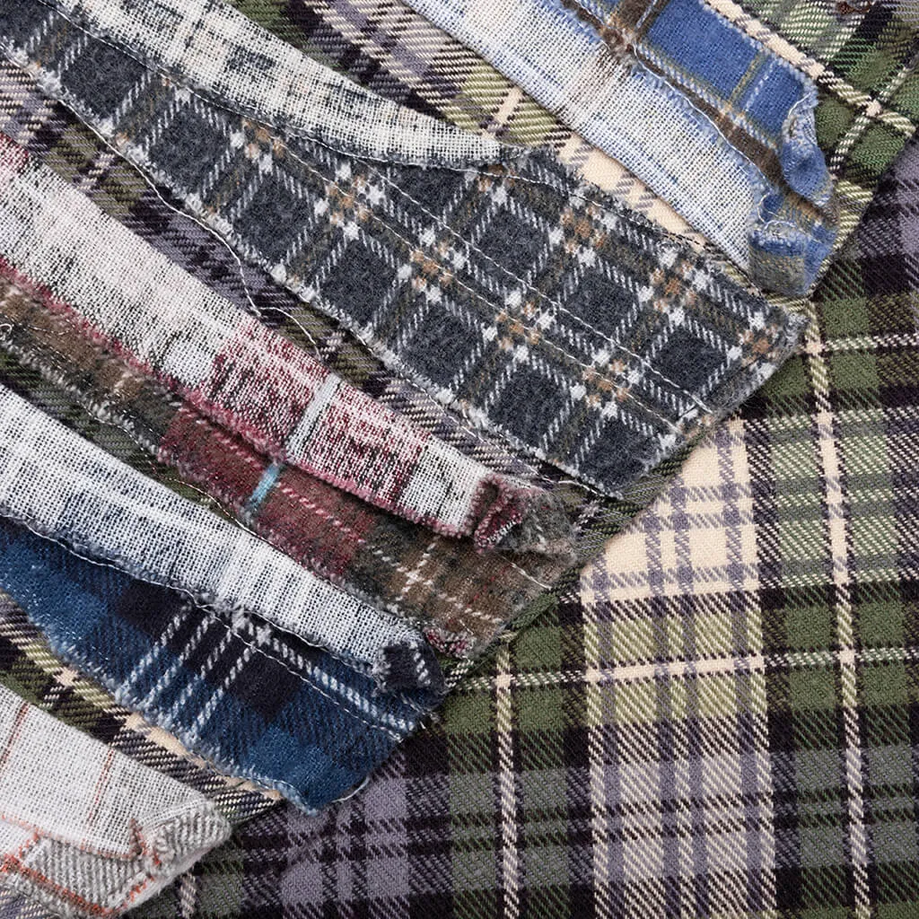 Flannel Shirt Ribbon Shirt - Assorted