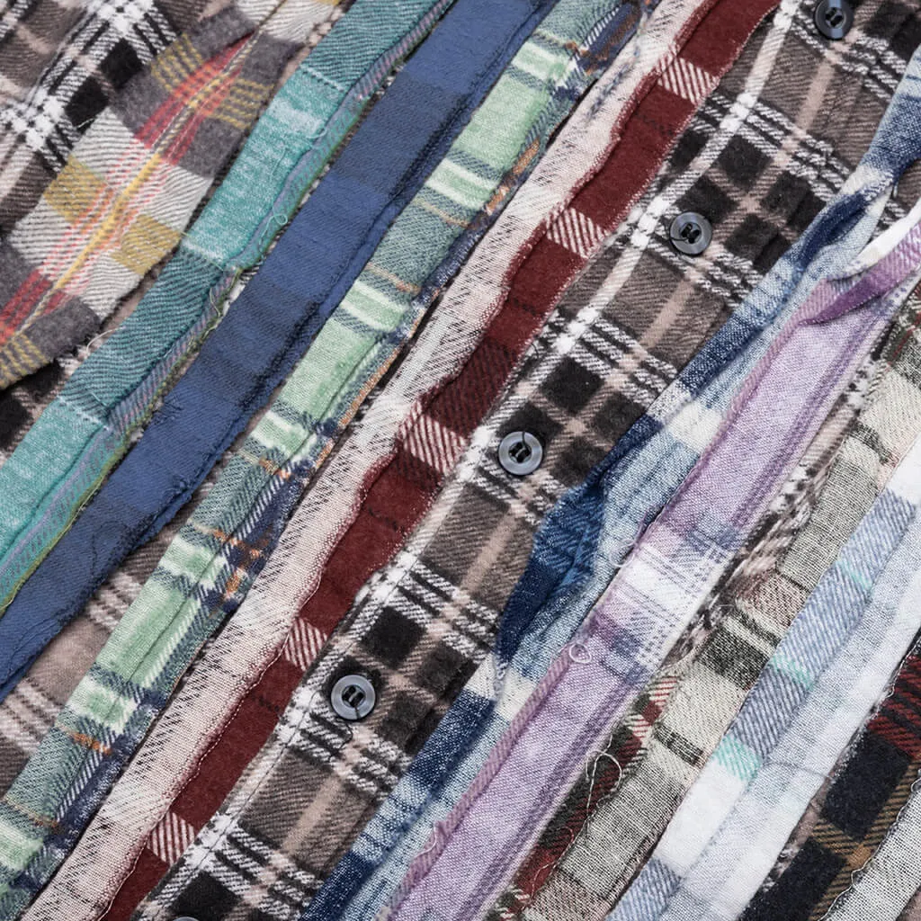 Flannel Shirt Ribbon Shirt - Assorted