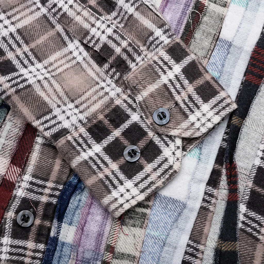 Flannel Shirt Ribbon Shirt - Assorted