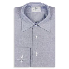 Fox Oxford Navy Plain Collar Casual Shirt