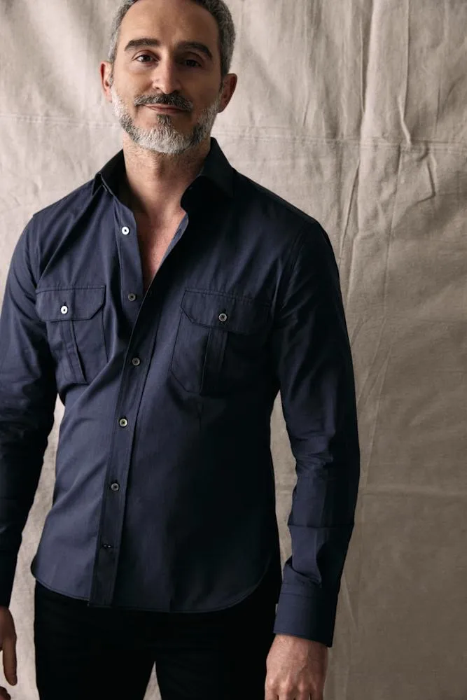 Franco Shirt - Charcoal Cotton Casual Shirt