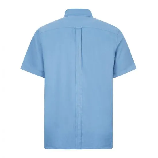 Fred Perry  Short Sleeve Shirt Overdyed - Riviera Blue