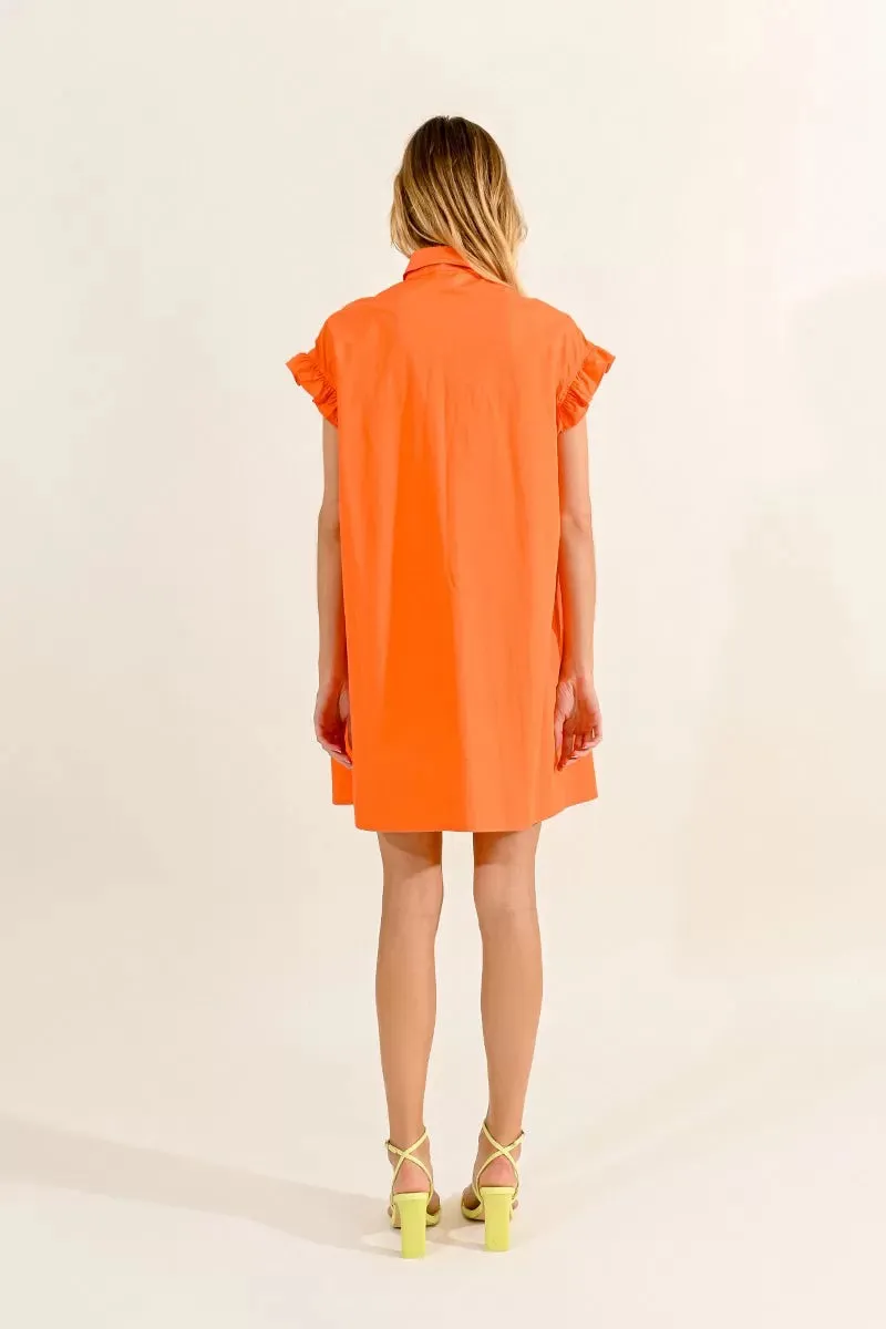 Gathered Shirt Dress