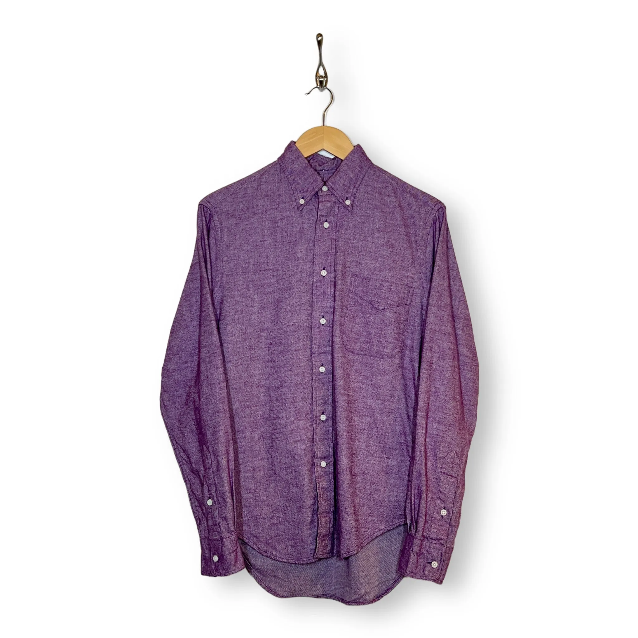 Gitman Brothers Vintage brushed purple chambray