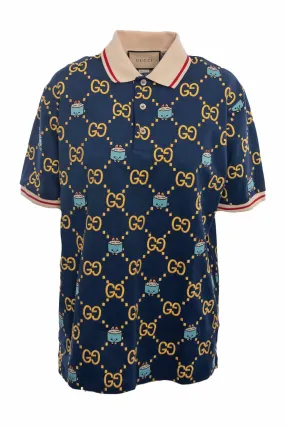 Stylish Gucci Size S Polo Shirt for Men - Premium Quality Cotton with Designer Logo