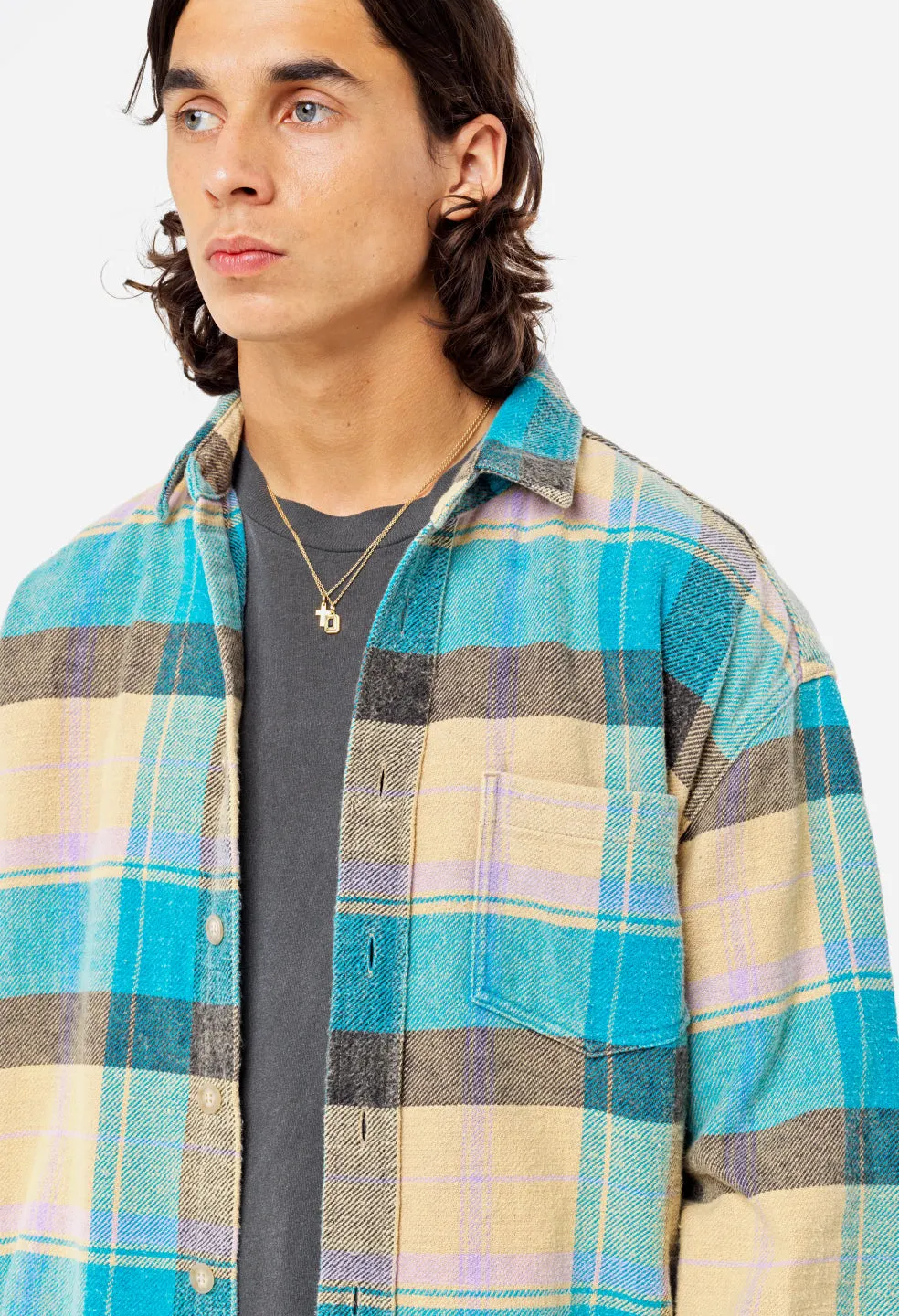 Hemi Oversized Shirt / Santa Fe Plaid