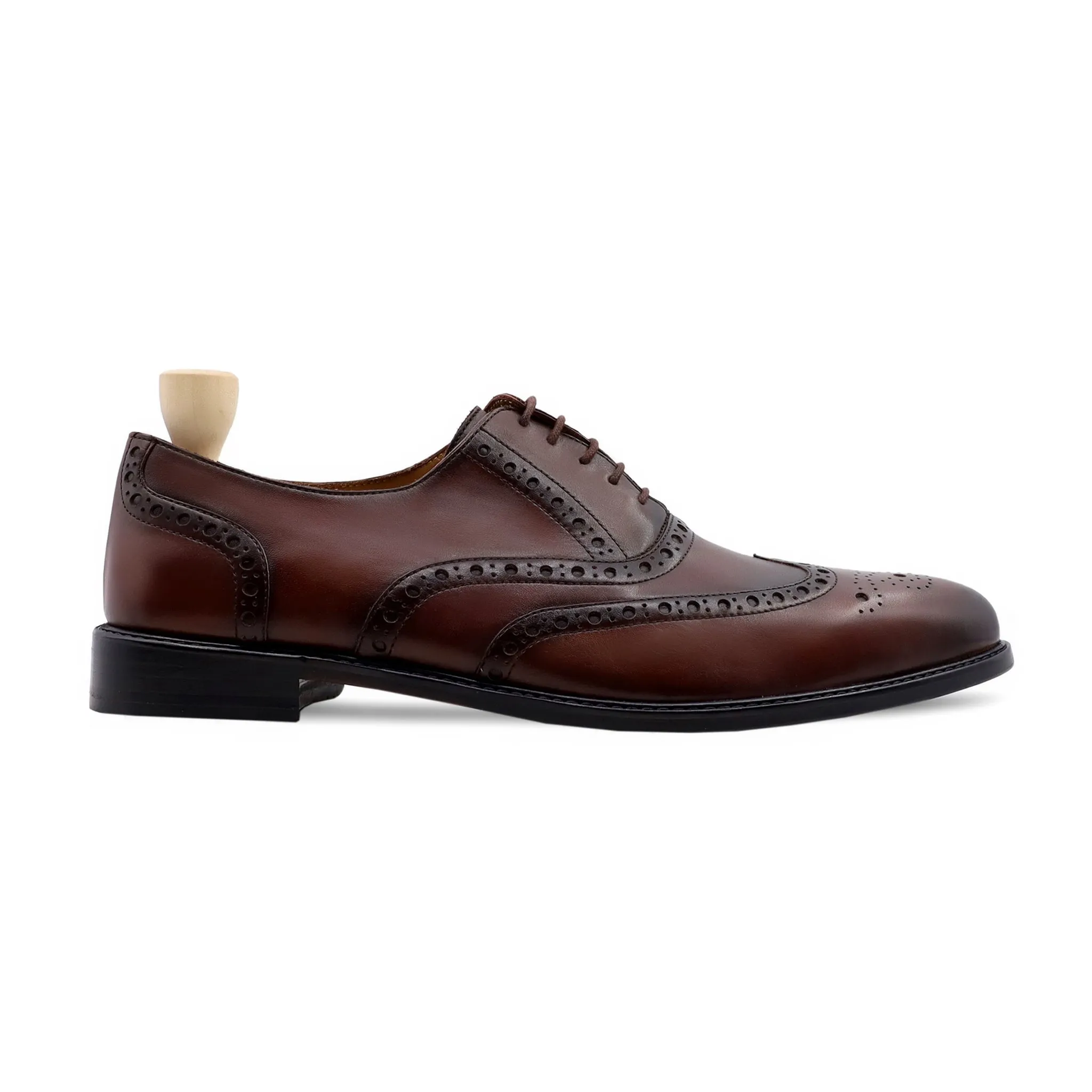 Hemos - Men's Reddish Brown Calf Leather Oxford Shoe