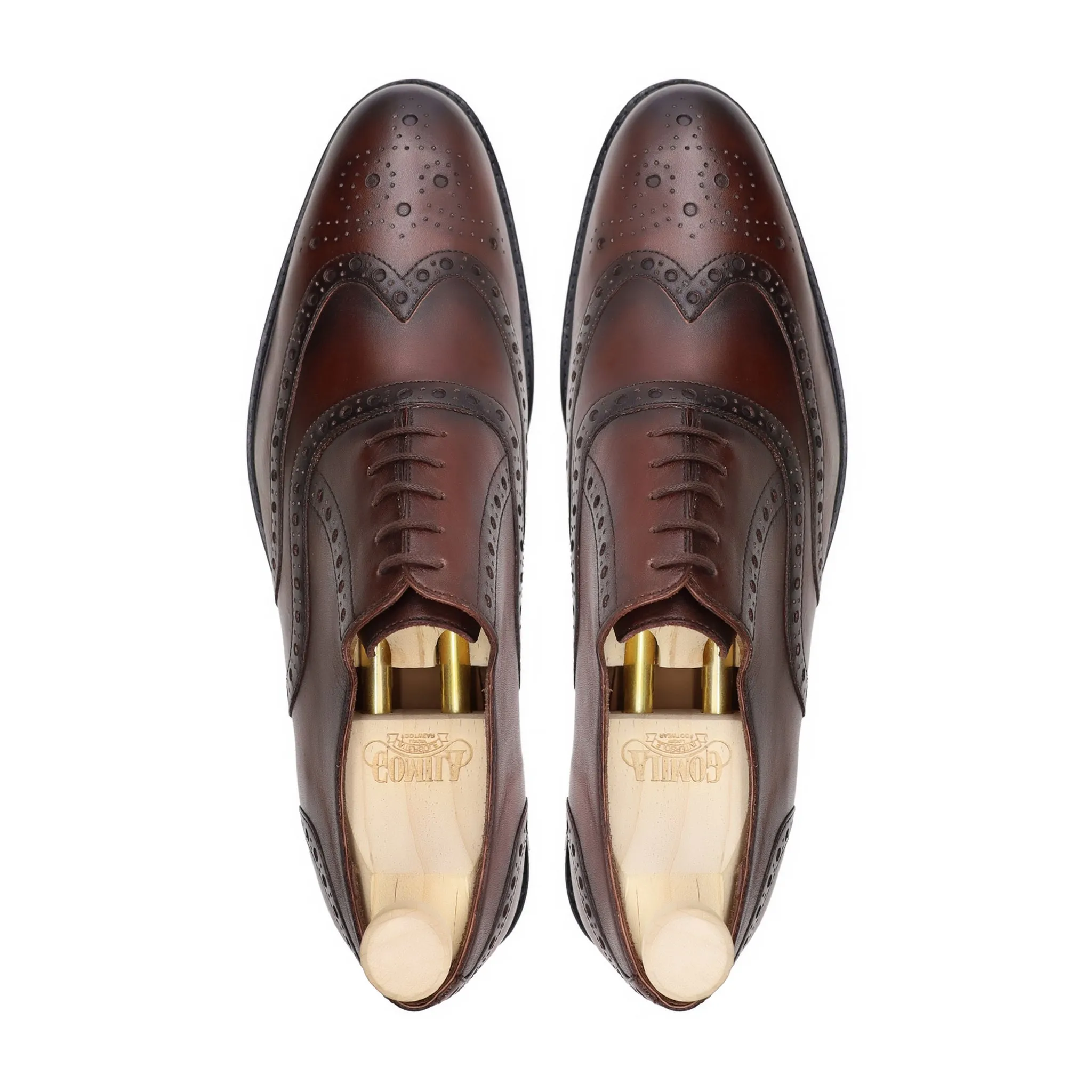 Hemos - Men's Reddish Brown Calf Leather Oxford Shoe