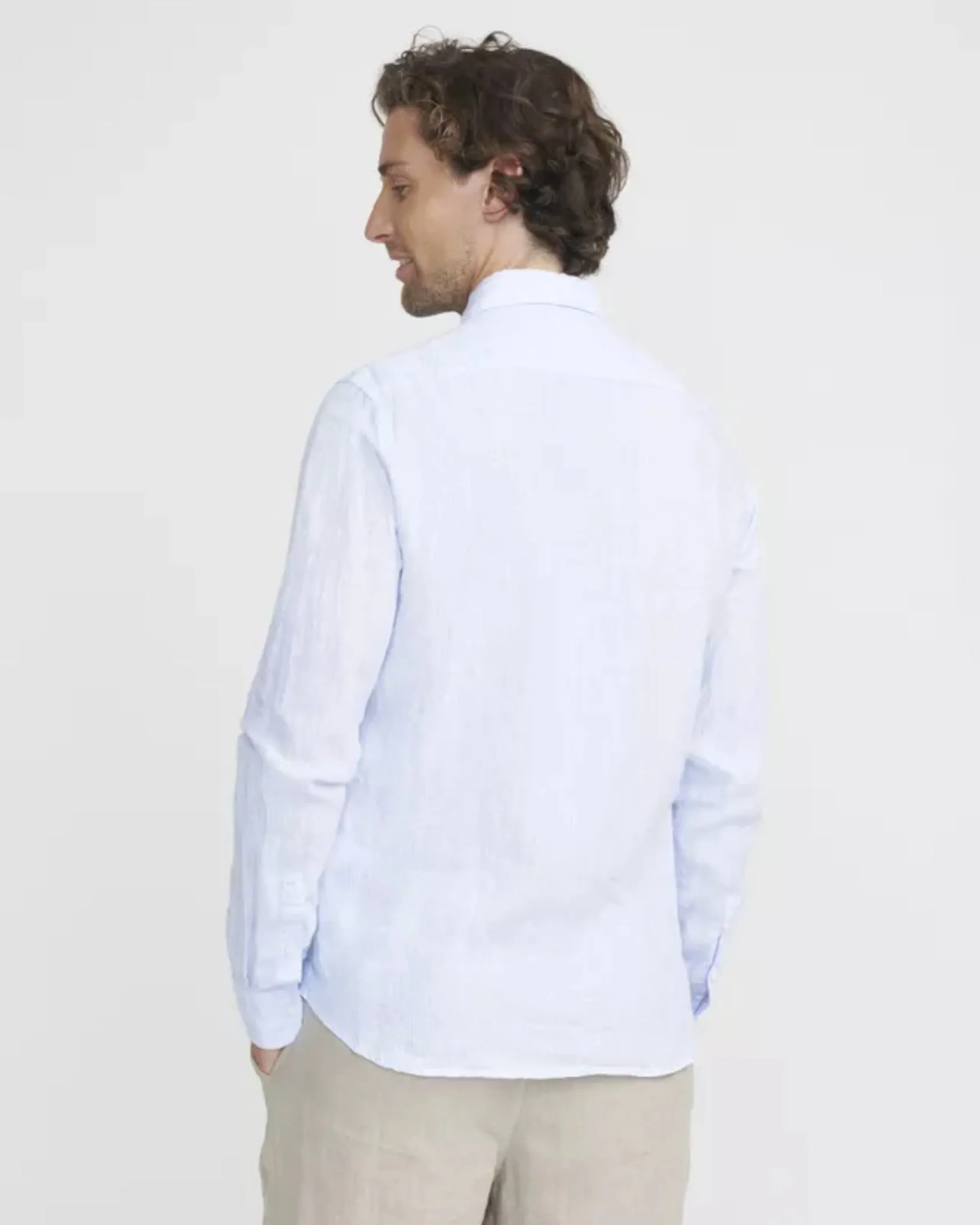 Holebrook Markus Blue Narrow Stripe Shirt